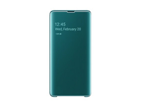 Калъф тефтер CLEAR VIEW оригинален EF-ZG975CGEG за Samsung Galaxy S10 Plus G975 зелен 